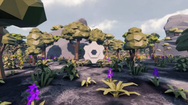 Sürdürülebilir kalkınma hedefleri için grafiksel kaynaklar biyolojik çeşitlilik büyüyen bir ekonomi ve ekoloji 3D yorumlama ve düşük polyester