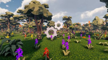 Sürdürülebilir kalkınma hedefleri için grafiksel kaynaklar biyolojik çeşitlilik büyüyen bir ekonomi ve ekoloji 3D yorumlama ve düşük polyester