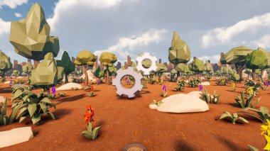 Sürdürülebilir kalkınma hedefleri için grafiksel kaynaklar biyolojik çeşitlilik büyüyen bir ekonomi ve ekoloji 3D yorumlama ve düşük polyester