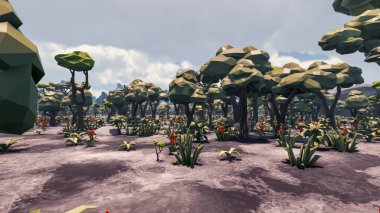 Sürdürülebilir kalkınma hedefleri, biyolojik çeşitlilik, büyüyen bir ekonomi ve ekoloji için grafiksel kaynaklar. 3B oluşturma ve düşük polyester