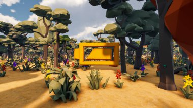 Sürdürülebilir kalkınma hedefleri için grafiksel kaynaklar biyolojik çeşitlilik büyüyen bir ekonomi ve ekoloji 3D yorumlama ve düşük polyester