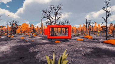 Sürdürülebilir kalkınma hedefleri için grafiksel kaynaklar biyolojik çeşitlilik büyüyen bir ekonomi ve ekoloji 3D yorumlama ve düşük polyester