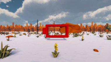 Sürdürülebilir kalkınma hedefleri için grafiksel kaynaklar biyolojik çeşitlilik büyüyen bir ekonomi ve ekoloji 3D yorumlama ve düşük polyester