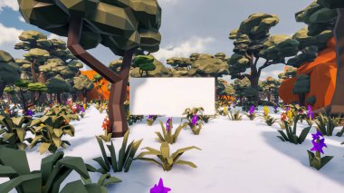 Sürdürülebilir kalkınma hedefleri için grafiksel kaynaklar biyolojik çeşitlilik büyüyen bir ekonomi ve ekoloji 3D yorumlama ve düşük polyester