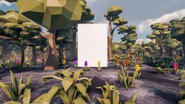 Sürdürülebilir kalkınma hedefleri için grafiksel kaynaklar biyolojik çeşitlilik büyüyen bir ekonomi ve ekoloji 3D yorumlama ve düşük polyester