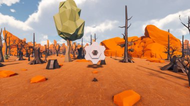 Sürdürülebilir kalkınma hedefleri için grafiksel kaynaklar biyolojik çeşitlilik büyüyen bir ekonomi ve ekoloji 3D yorumlama ve düşük polyester