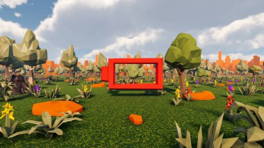 Sürdürülebilir kalkınma hedefleri için grafiksel kaynaklar biyolojik çeşitlilik büyüyen bir ekonomi ve ekoloji 3D yorumlama ve düşük polyester