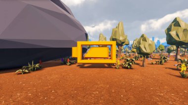 Sürdürülebilir kalkınma hedefleri için grafiksel kaynaklar biyolojik çeşitlilik büyüyen bir ekonomi ve ekoloji 3D yorumlama ve düşük polyester