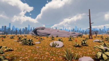 Sürdürülebilir kalkınma hedefleri, biyolojik çeşitlilik, büyüyen bir ekonomi ve ekoloji için grafiksel kaynaklar. 3B oluşturma ve düşük polyester