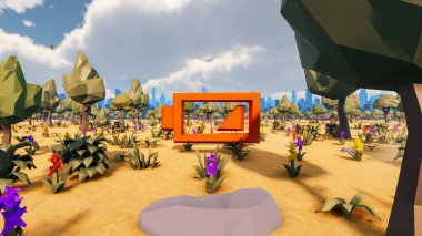 Sürdürülebilir kalkınma hedefleri için grafiksel kaynaklar biyolojik çeşitlilik büyüyen bir ekonomi ve ekoloji 3D yorumlama ve düşük polyester