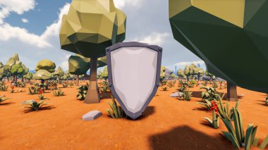 Sürdürülebilir kalkınma hedefleri, biyolojik çeşitlilik, büyüyen bir ekonomi ve ekoloji için grafiksel kaynaklar. 3B oluşturma ve düşük polyester