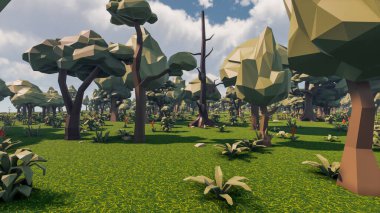 Sürdürülebilir kalkınma hedefleri, biyolojik çeşitlilik, büyüyen bir ekonomi ve ekoloji için grafiksel kaynaklar. 3B oluşturma ve düşük polyester