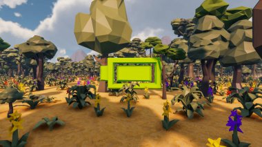 Sürdürülebilir kalkınma hedefleri için grafiksel kaynaklar biyolojik çeşitlilik büyüyen bir ekonomi ve ekoloji 3D yorumlama ve düşük polyester