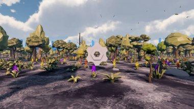 Sürdürülebilir kalkınma hedefleri için grafiksel kaynaklar biyolojik çeşitlilik büyüyen bir ekonomi ve ekoloji 3D yorumlama ve düşük polyester