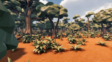 Sürdürülebilir kalkınma hedefleri, biyolojik çeşitlilik, büyüyen bir ekonomi ve ekoloji için grafiksel kaynaklar. 3B oluşturma ve düşük polyester