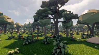 Sürdürülebilir kalkınma hedefleri, biyolojik çeşitlilik, büyüyen bir ekonomi ve ekoloji için grafiksel kaynaklar. 3B oluşturma ve düşük polyester