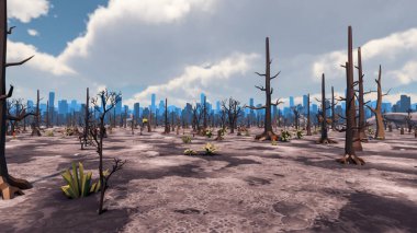 Sürdürülebilir kalkınma hedefleri, biyolojik çeşitlilik, büyüyen bir ekonomi ve ekoloji için grafiksel kaynaklar. 3B oluşturma ve düşük polyester