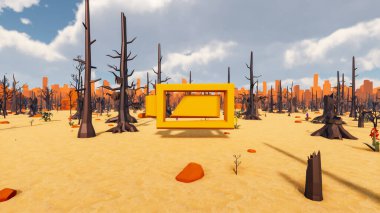 Sürdürülebilir kalkınma hedefleri için grafiksel kaynaklar biyolojik çeşitlilik büyüyen bir ekonomi ve ekoloji 3D yorumlama ve düşük polyester