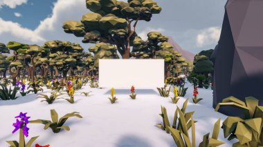 Sürdürülebilir kalkınma hedefleri için grafiksel kaynaklar biyolojik çeşitlilik büyüyen bir ekonomi ve ekoloji 3D yorumlama ve düşük polyester