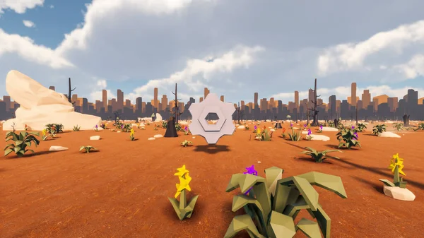 Sürdürülebilir kalkınma hedefleri için grafiksel kaynaklar biyolojik çeşitlilik büyüyen bir ekonomi ve ekoloji 3D yorumlama ve düşük polyester