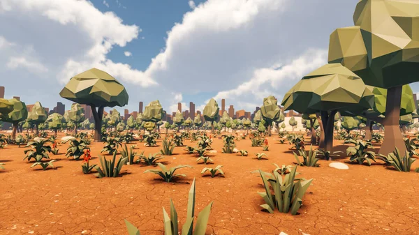 Sürdürülebilir kalkınma hedefleri, biyolojik çeşitlilik, büyüyen bir ekonomi ve ekoloji için grafiksel kaynaklar. 3B oluşturma ve düşük polyester