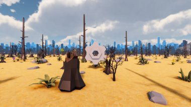 Sürdürülebilir kalkınma hedefleri için grafiksel kaynaklar biyolojik çeşitlilik büyüyen bir ekonomi ve ekoloji 3D yorumlama ve düşük polyester