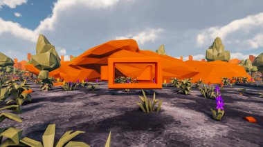 Sürdürülebilir kalkınma hedefleri için grafiksel kaynaklar biyolojik çeşitlilik büyüyen bir ekonomi ve ekoloji 3D yorumlama ve düşük polyester