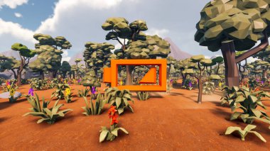 Sürdürülebilir kalkınma hedefleri için grafiksel kaynaklar biyolojik çeşitlilik büyüyen bir ekonomi ve ekoloji 3D yorumlama ve düşük polyester