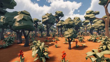 Sürdürülebilir kalkınma hedefleri, biyolojik çeşitlilik, büyüyen bir ekonomi ve ekoloji için grafiksel kaynaklar. 3B oluşturma ve düşük polyester