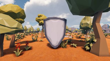 Sürdürülebilir kalkınma hedefleri, biyolojik çeşitlilik, büyüyen bir ekonomi ve ekoloji için grafiksel kaynaklar. 3B oluşturma ve düşük polyester