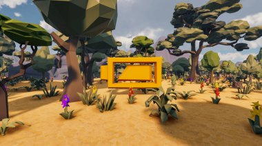 Sürdürülebilir kalkınma hedefleri için grafiksel kaynaklar biyolojik çeşitlilik büyüyen bir ekonomi ve ekoloji 3D yorumlama ve düşük polyester