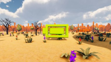 Sürdürülebilir kalkınma hedefleri için grafiksel kaynaklar biyolojik çeşitlilik büyüyen bir ekonomi ve ekoloji 3D yorumlama ve düşük polyester