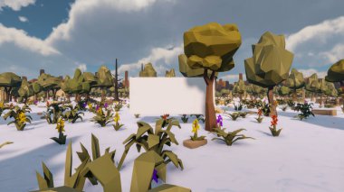 Sürdürülebilir kalkınma hedefleri için grafiksel kaynaklar biyolojik çeşitlilik büyüyen bir ekonomi ve ekoloji 3D yorumlama ve düşük polyester