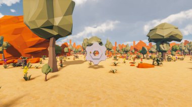 Sürdürülebilir kalkınma hedefleri için grafiksel kaynaklar biyolojik çeşitlilik büyüyen bir ekonomi ve ekoloji 3D yorumlama ve düşük polyester