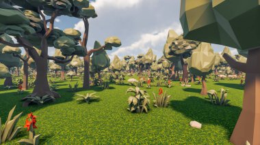 Sürdürülebilir kalkınma hedefleri, biyolojik çeşitlilik, büyüyen bir ekonomi ve ekoloji için grafiksel kaynaklar. 3B oluşturma ve düşük polyester