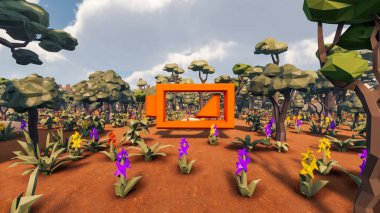 Sürdürülebilir kalkınma hedefleri için grafiksel kaynaklar biyolojik çeşitlilik büyüyen bir ekonomi ve ekoloji 3D yorumlama ve düşük polyester