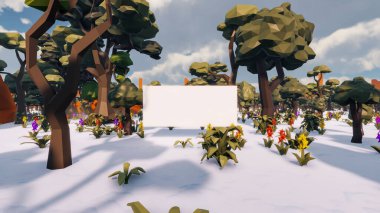 Sürdürülebilir kalkınma hedefleri için grafiksel kaynaklar biyolojik çeşitlilik büyüyen bir ekonomi ve ekoloji 3D yorumlama ve düşük polyester