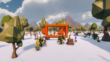 Sürdürülebilir kalkınma hedefleri için grafiksel kaynaklar biyolojik çeşitlilik büyüyen bir ekonomi ve ekoloji 3D yorumlama ve düşük polyester