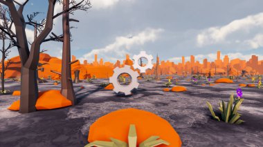 Sürdürülebilir kalkınma hedefleri için grafiksel kaynaklar biyolojik çeşitlilik büyüyen bir ekonomi ve ekoloji 3D yorumlama ve düşük polyester