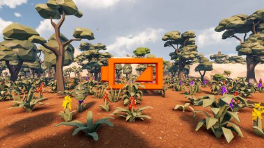 Sürdürülebilir kalkınma hedefleri için grafiksel kaynaklar biyolojik çeşitlilik büyüyen bir ekonomi ve ekoloji 3D yorumlama ve düşük polyester