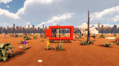 Sürdürülebilir kalkınma hedefleri için grafiksel kaynaklar biyolojik çeşitlilik büyüyen bir ekonomi ve ekoloji 3D yorumlama ve düşük polyester