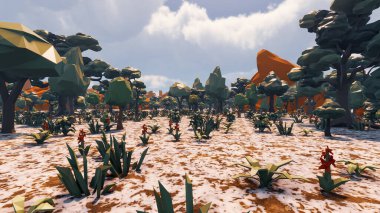 Sürdürülebilir kalkınma hedefleri, biyolojik çeşitlilik, büyüyen bir ekonomi ve ekoloji için grafiksel kaynaklar. 3B oluşturma ve düşük polyester