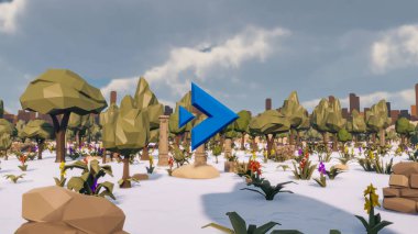 Sürdürülebilir kalkınma hedefleri için grafiksel kaynaklar biyolojik çeşitlilik büyüyen bir ekonomi ve ekoloji 3D yorumlama ve düşük polyester