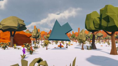 Sürdürülebilir kalkınma hedefleri için grafiksel kaynaklar biyolojik çeşitlilik büyüyen bir ekonomi ve ekoloji 3D yorumlama ve düşük polyester