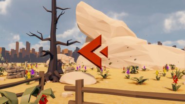 Sürdürülebilir kalkınma hedefleri için grafiksel kaynaklar biyolojik çeşitlilik büyüyen bir ekonomi ve ekoloji 3D yorumlama ve düşük polyester