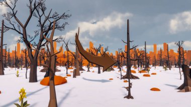 Sürdürülebilir kalkınma hedefleri için grafiksel kaynaklar biyolojik çeşitlilik büyüyen bir ekonomi ve ekoloji 3D yorumlama ve düşük polyester