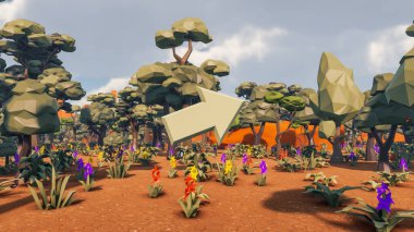 Sürdürülebilir kalkınma hedefleri için grafiksel kaynaklar biyolojik çeşitlilik büyüyen bir ekonomi ve ekoloji 3D yorumlama ve düşük polyester