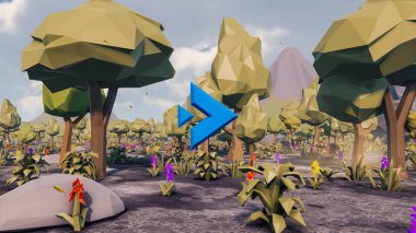 Sürdürülebilir kalkınma hedefleri için grafiksel kaynaklar biyolojik çeşitlilik büyüyen bir ekonomi ve ekoloji 3D yorumlama ve düşük polyester