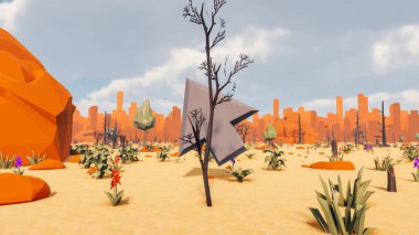 Sürdürülebilir kalkınma hedefleri için grafiksel kaynaklar biyolojik çeşitlilik büyüyen bir ekonomi ve ekoloji 3D yorumlama ve düşük polyester