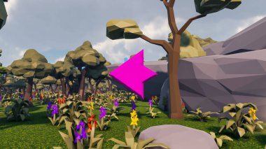 Sürdürülebilir kalkınma hedefleri için grafiksel kaynaklar biyolojik çeşitlilik büyüyen bir ekonomi ve ekoloji 3D yorumlama ve düşük polyester